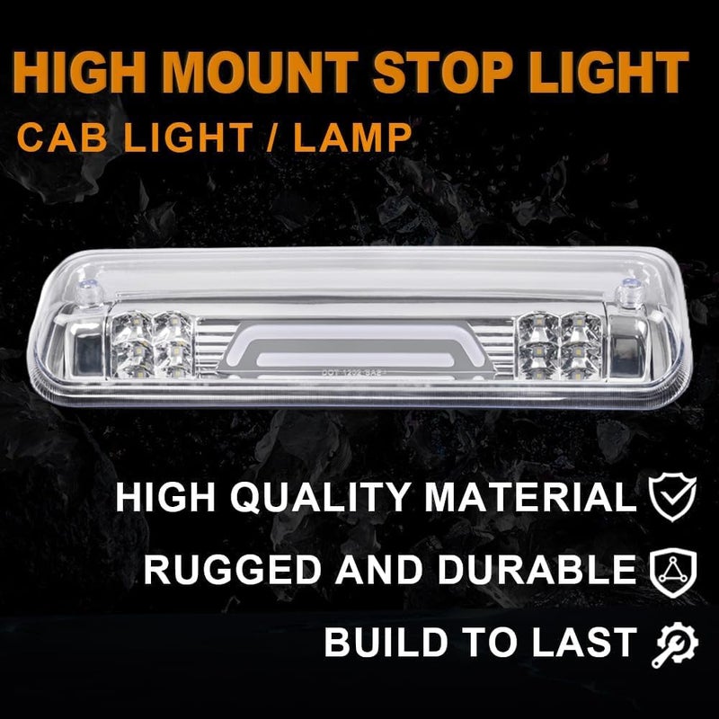 GPLUS Rear LED Third Brake Light Compatible With Ford F150 2004-2008 3RD Cargo Led Tail Lamps Clear lens Chrome Housing - Image 5